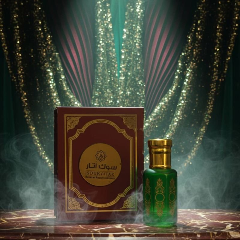Rajni Gandha Attar | Premium Alcohol-Free Tuberose Floral Perfume Oil | Long-Lasting Roll-On | Souk Attar