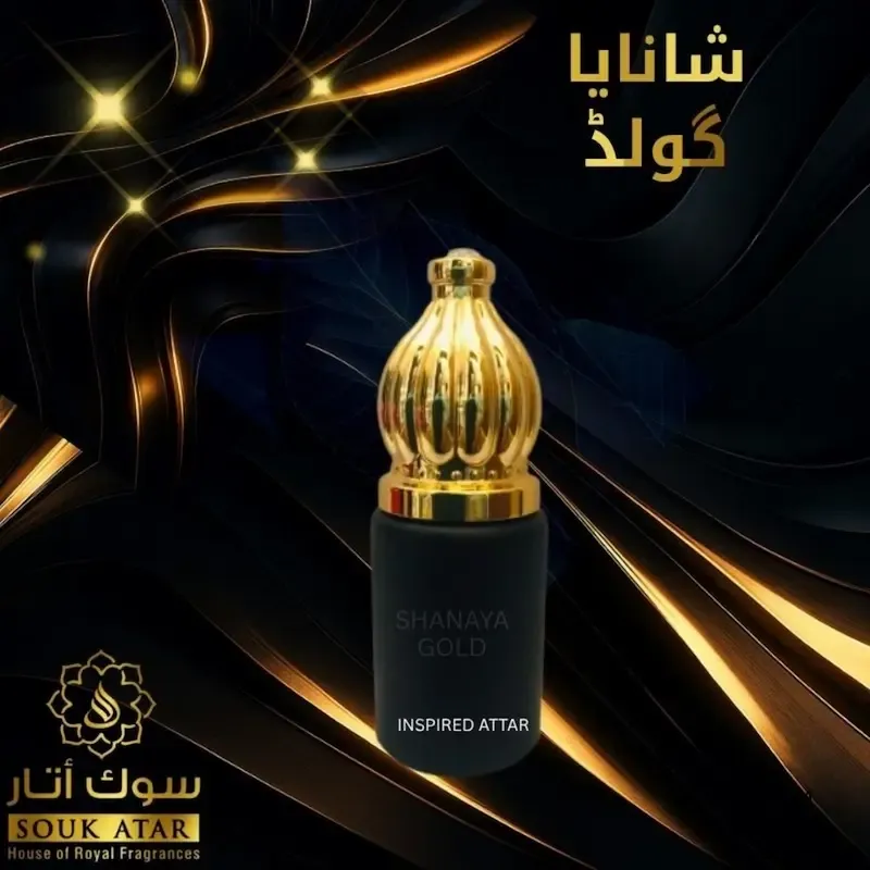Shanaya Gold Attar – Non Alcoholic Sweet Roll On Attar and Perfume | Souk Attar