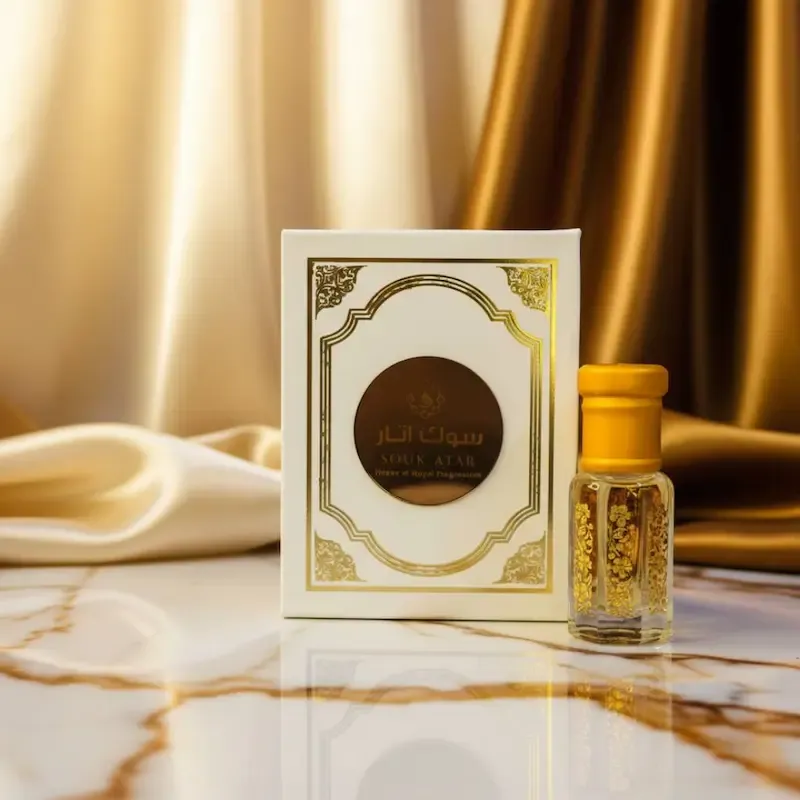 MARJ Attar | Premium Alcohol-Free Fresh Green Herbal Jasmine Roll-On Perfume Oil | Souk Attar