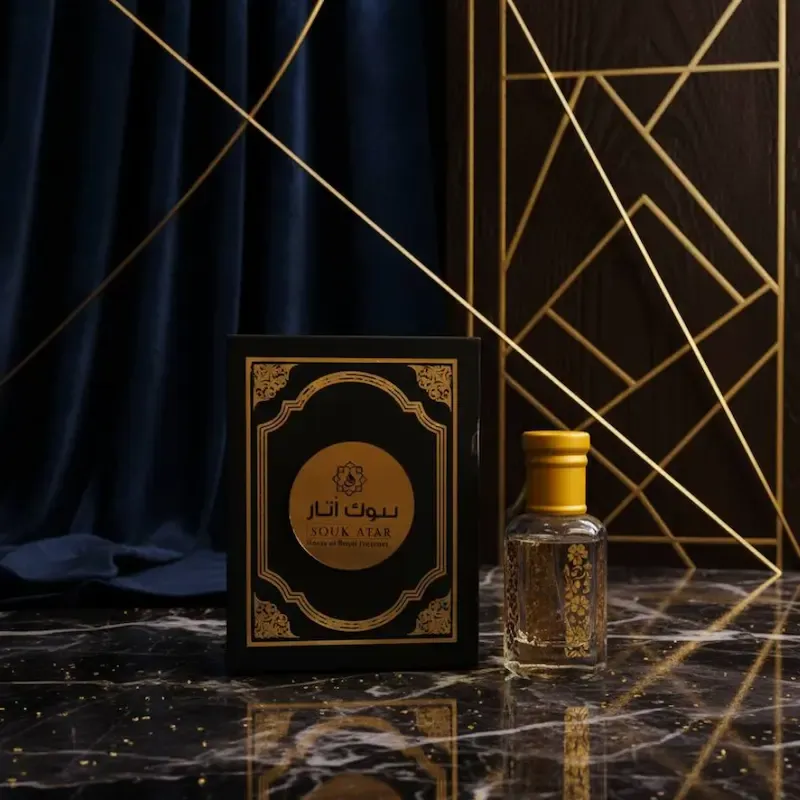 Black Afghano Inspired Attar | Premium Alcohol-Free Smoky Oud Roll-On Perfume Oil | Souk Attar