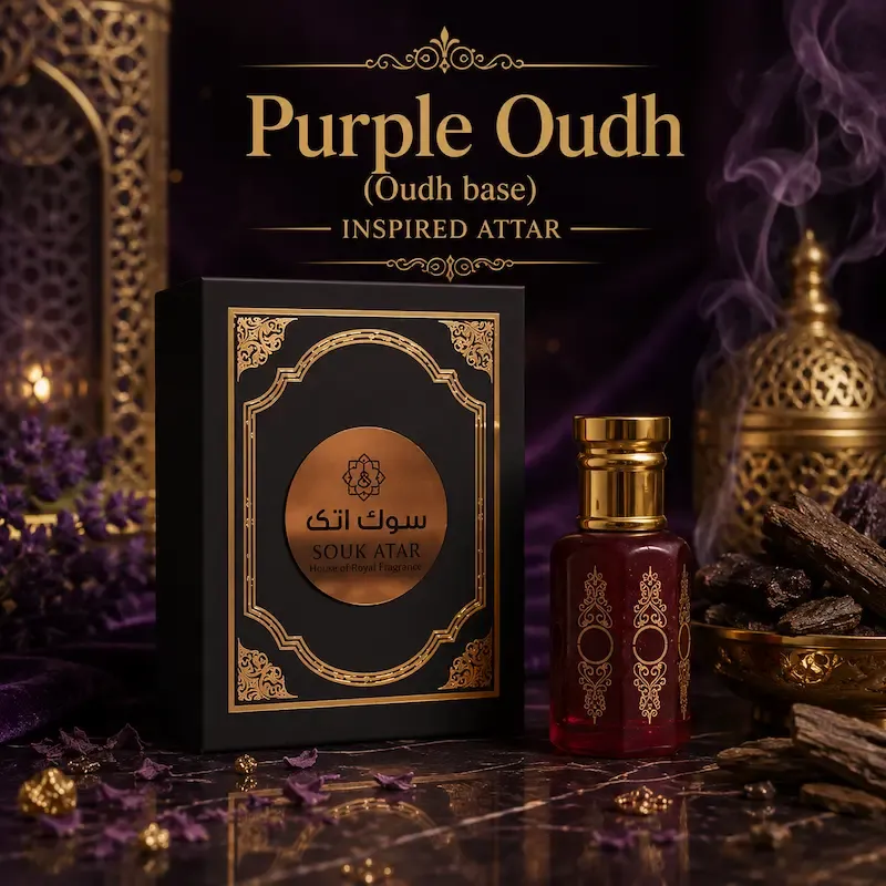 Purple Oud Attar – Premium Luxury Oud Perfume Oil | Souk Attar | Souk Attar