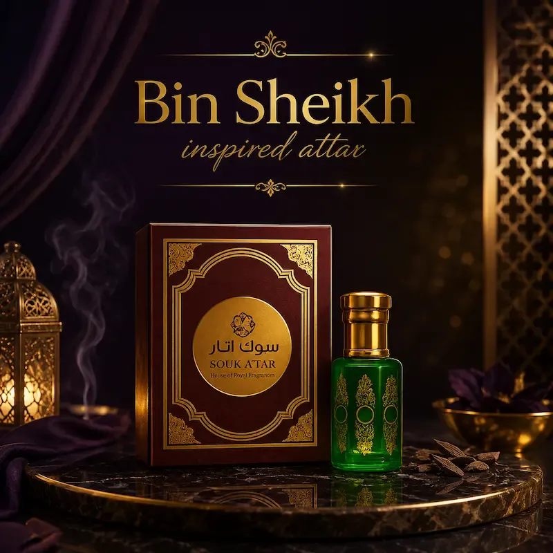 Bin Sheikh Inspired Attar – Premium Non-Alcoholic Roll On Perfume Oil for Men & Women | Souk Attar | Souk Attar