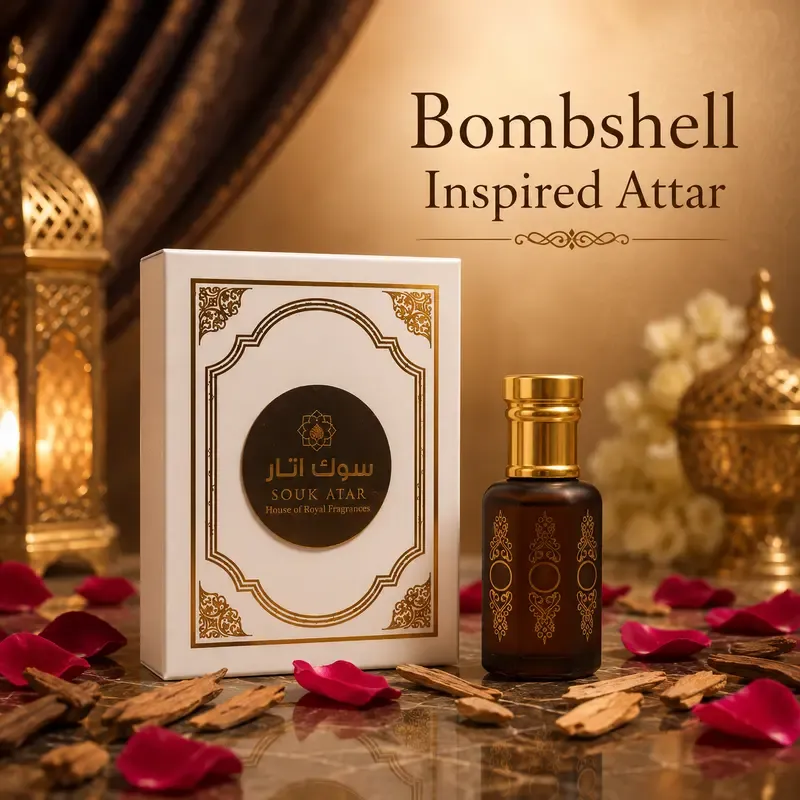 Bombshell Inspired Attar | Long Lasting Floral Roll on Attar | Souk Attar