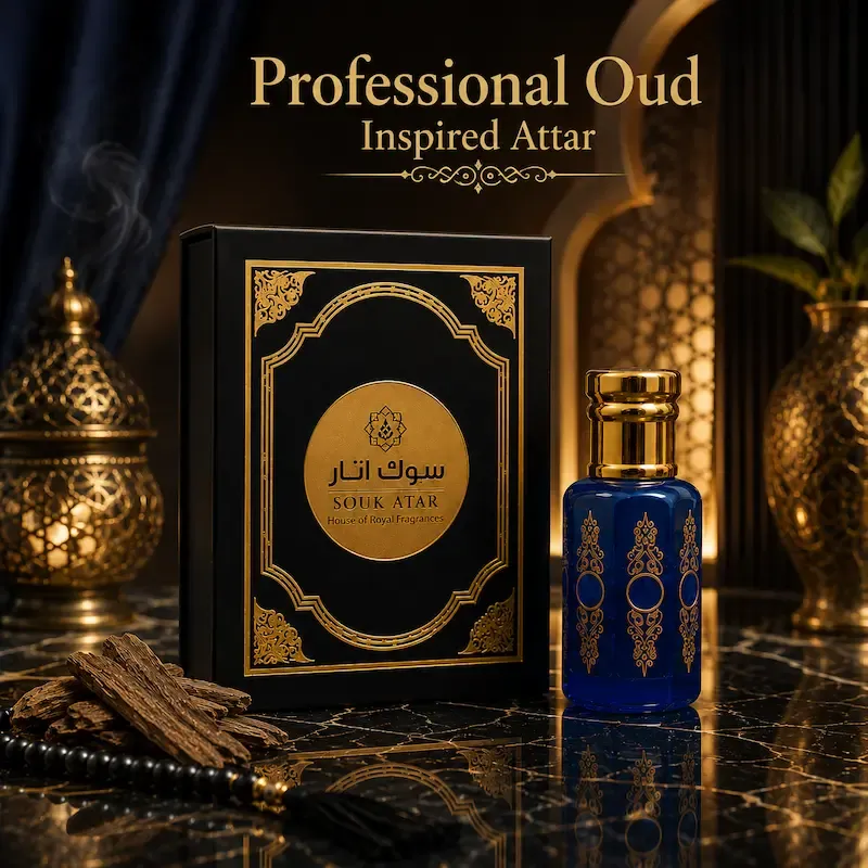 Professional Oud Inspired Attar | Premium Alcohol-Free Oud Roll-On  Attar | Souk Attar
