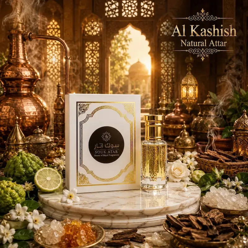 Al Kashish Natural Attar from Kannauj | Premium Alcohol-Free Attar | Souk Attar
