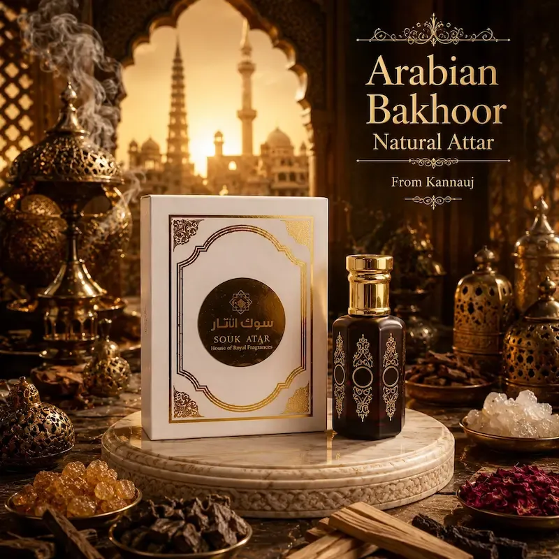 Arabian Bakhoor Natural Attar from Kannauj | Alcohol-Free | Souk Attar