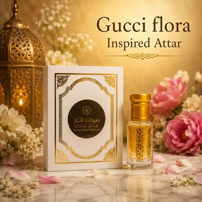 Gucci Bamboo Inspired Attar for Women – Floral Sandalwood Non Alcoholic Roll On | Souk Attar | Souk Attar