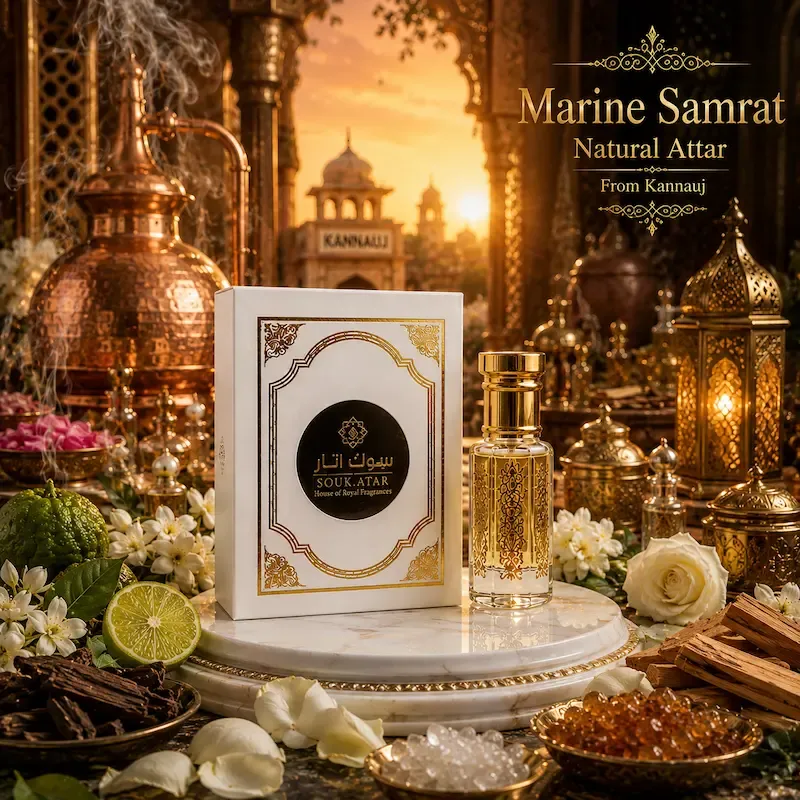 Marine Samrat Natural Attar from Kannauj | Alcohol-Free Attar | Souk Attar
