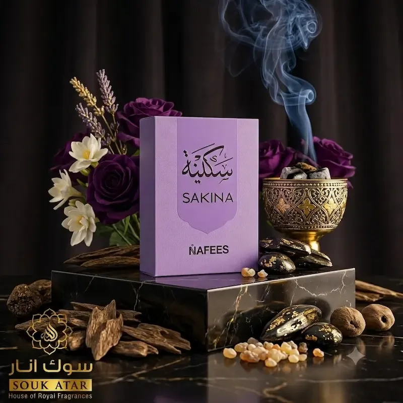 Nafees Bakhoor Sakina 40gm | Premium Arabian Incense | Souk Attar