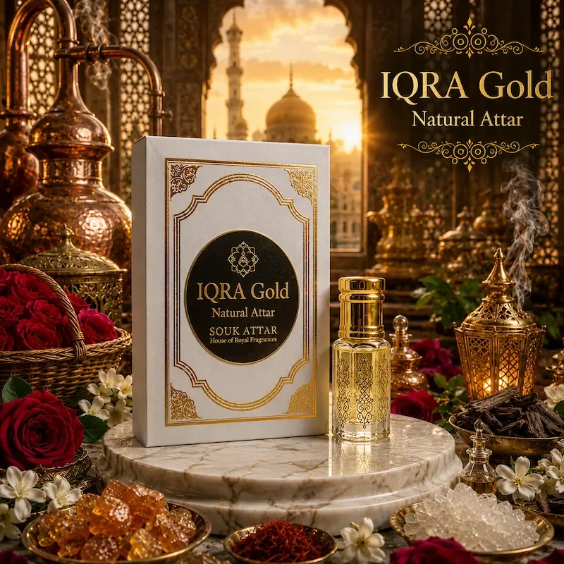 IQRA Gold Natural Attar – Premium Natural Attar by Souk Attar | Souk Attar