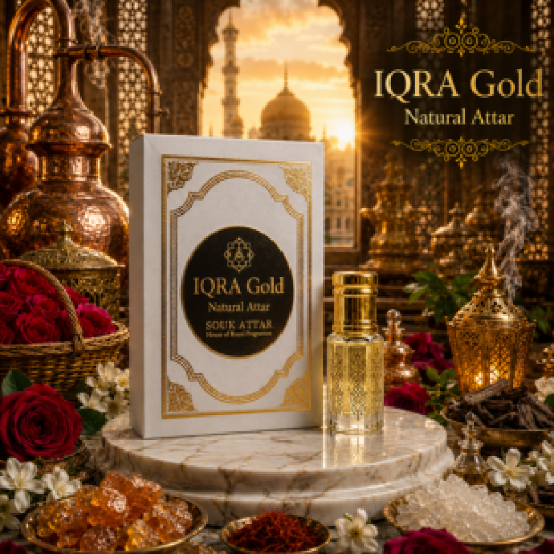 IQRA Gold Natural Attar – Premium Natural Attar by Souk Attar | Souk Attar