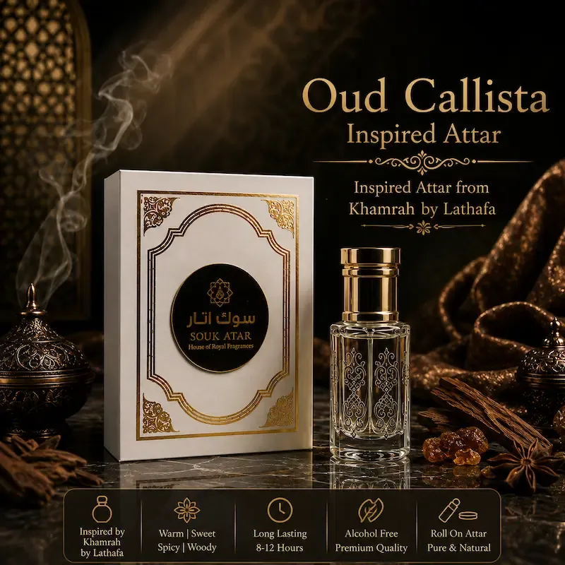 Oud Calleste Inspired Attar | Khamrah Inspired Fragrance | Souk Attar | Souk Attar