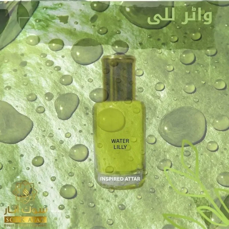 Water Lily Attar – Long Lasting Alcohol-Free Floral Aquatic Roll On Attar and Perfume