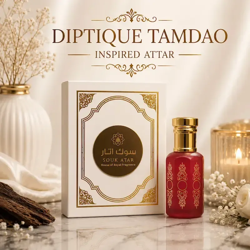 Diptyque Tam Dao Inspired Attar | Premium Alcohol-Free Sandalwood Perfume Oil