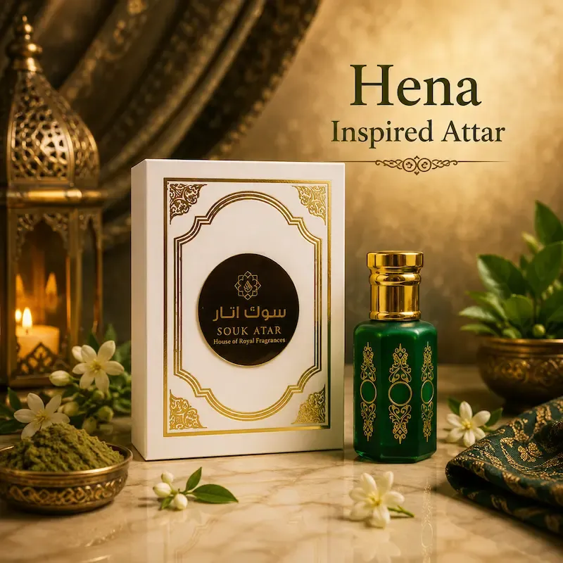 Hena Attar | Alcohol-Free Herbal Attar | Long-Lasting Perfume Oil