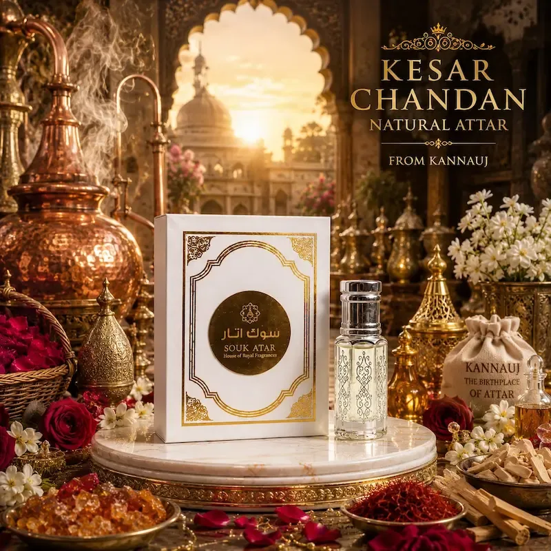 Kesar Chandan Natural Attar from Kannauj | Alcohol-Free