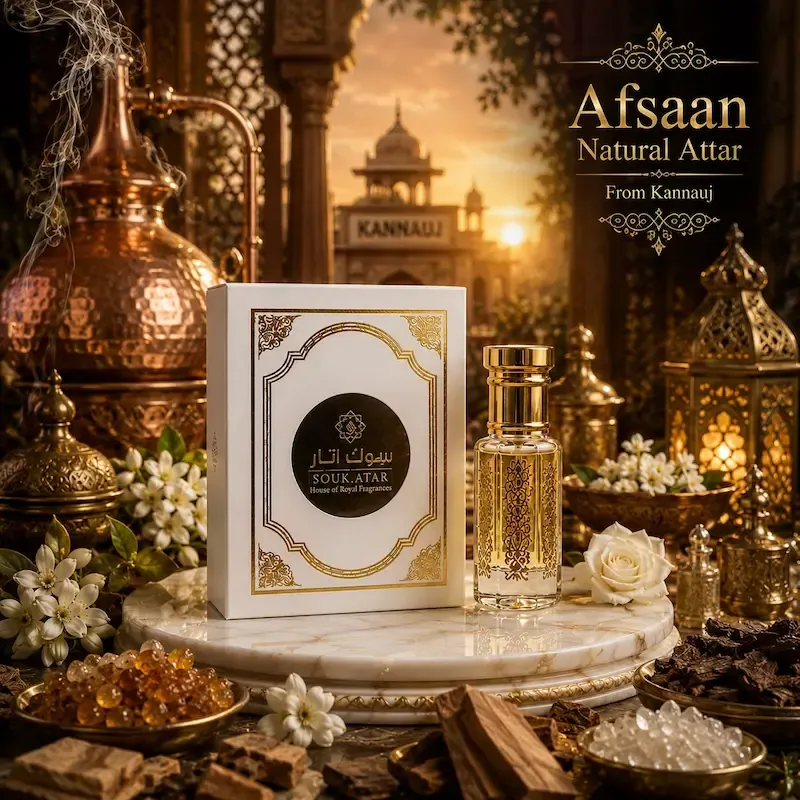 Afsaan Natural Attar from Kannauj | Premium Alcohol-Free Attar