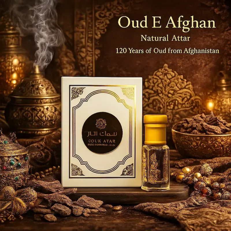 Oud-e-Afghan Natural Attar from Kannauj | Alcohol-Free Oud Attar