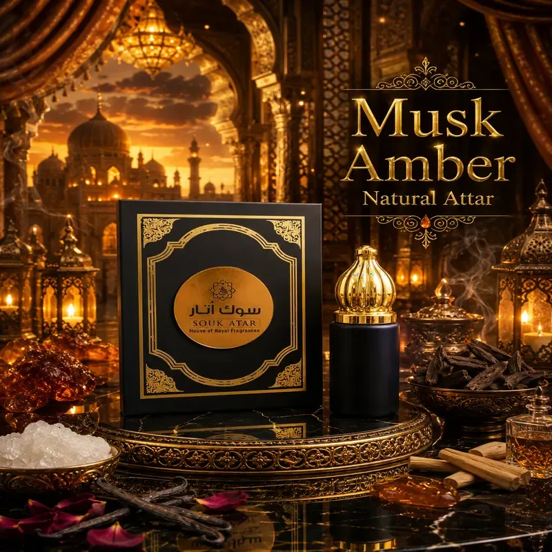 Musk Amber Natural Attar from Kannauj | 100% Alcohol-Free Attar