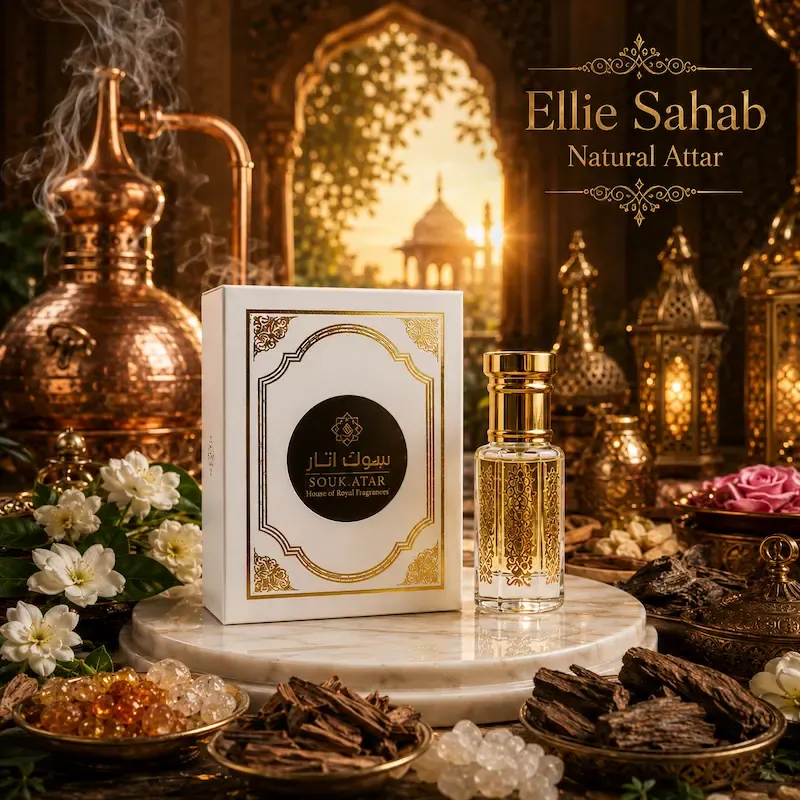 Ellie Sahab Natural Attar from Kannauj | Premium Alcohol-Free Attar