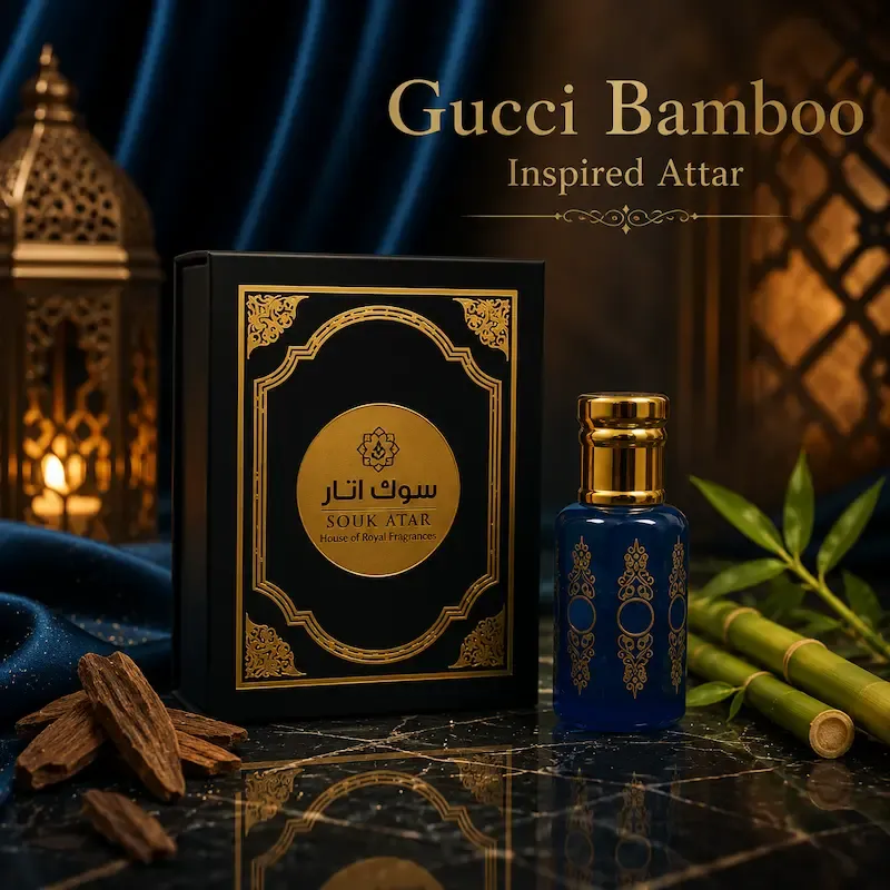 Gucci Bamboo Inspired Attar for Women | Premium Alcohol-Free Floral Sandalwood Roll-On Perfume | Souk Attar